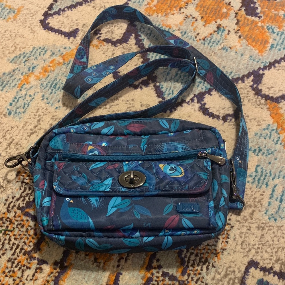 Lug Peacock Blue Crossbody Bag